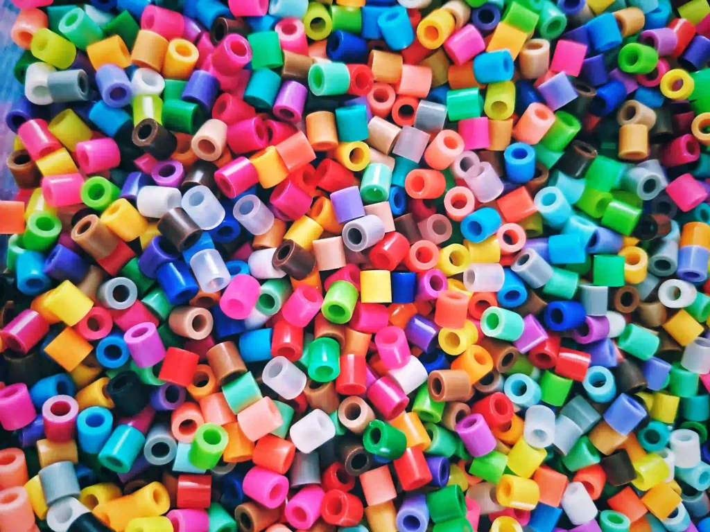 Recycled plastic beads