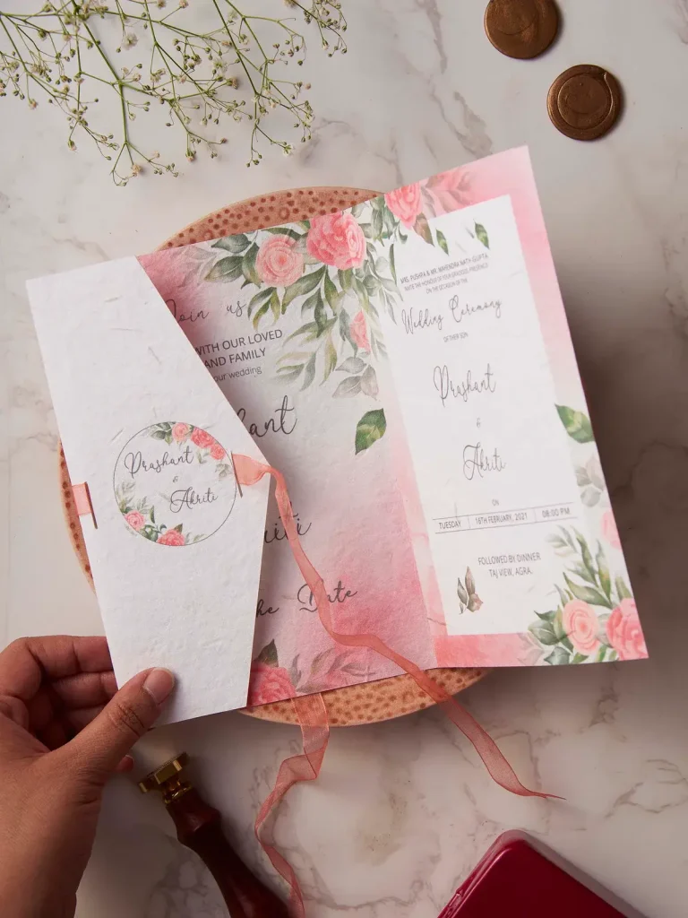 Wedding card from plantables